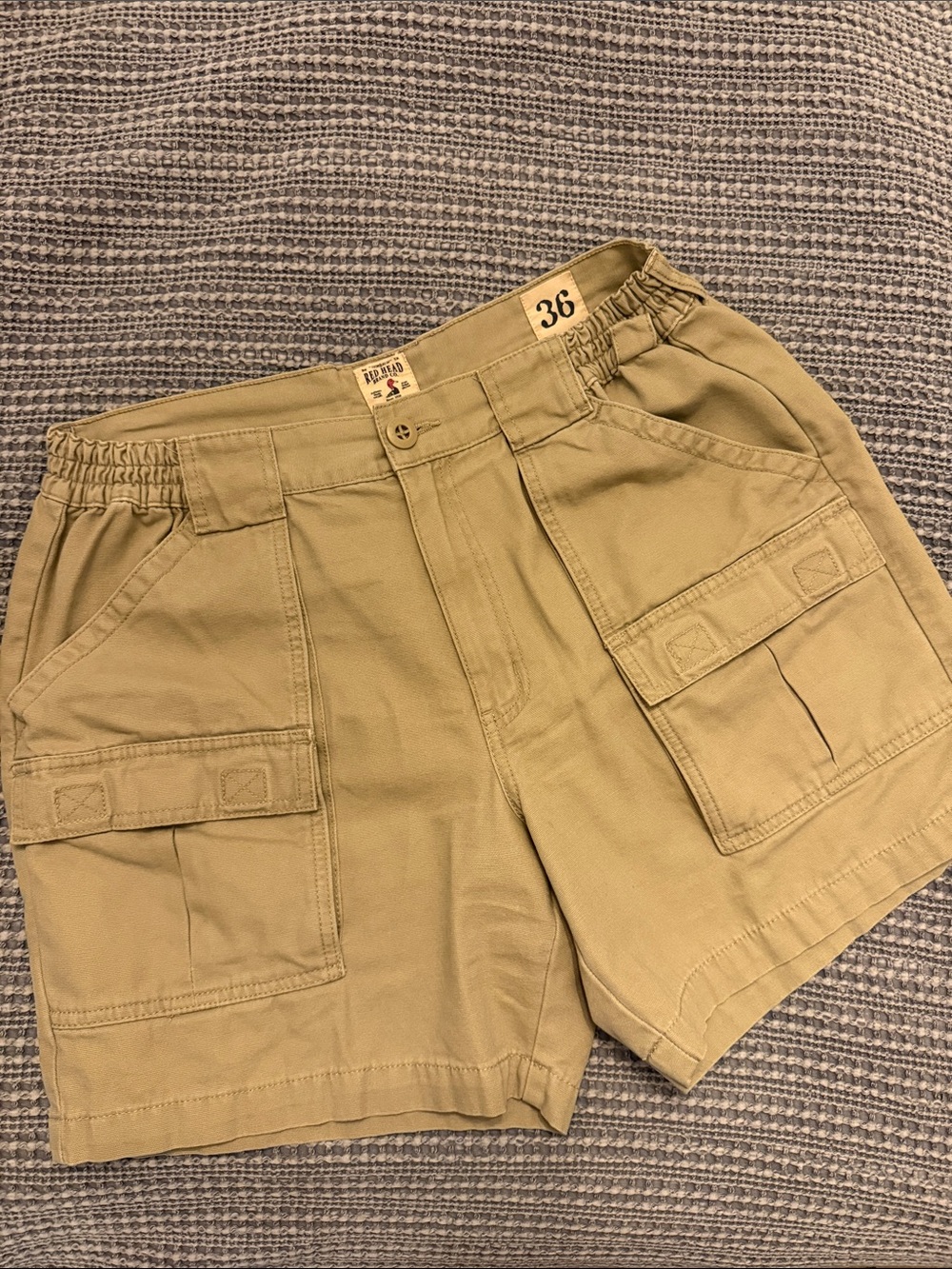 Red Head utility Cargo Shorts in Khaki
